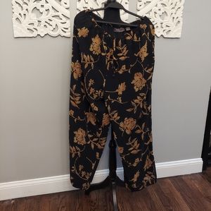 Lane Bryant Floral Drawstring Pants Size 18/20